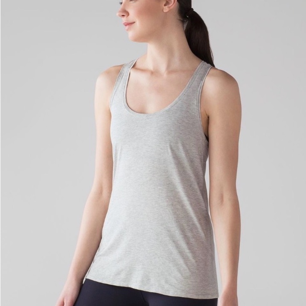 Lululemon Love Tank Heathered Vapor 18” p2p